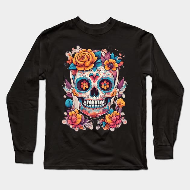 Life Blooms Through the Eyes of the Dead Long Sleeve T-Shirt by Feychild333
